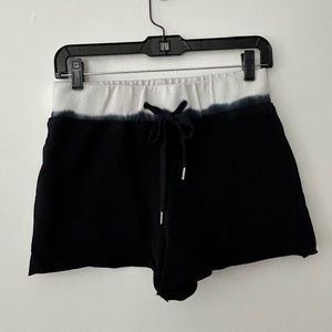 James Perse Dip Dyed raw edge sweatshorts